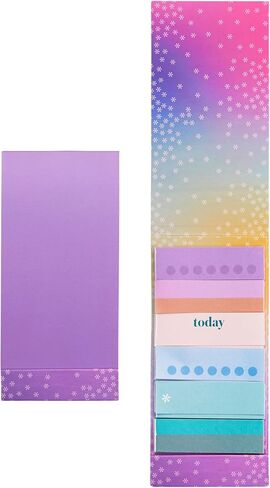 Erin Condren Colorful Washi Tape Sticker Pack | Set Reminders, Goals, and Tasks, in Style. 6 Designs, 10 Stickers Each, 60 Washi Strips Total in Kuwait