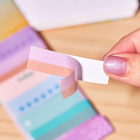 Erin Condren Colorful Washi Tape Sticker Pack | Set Reminders, Goals, and Tasks, in Style. 6 Designs, 10 Stickers Each, 60 Washi Strips Total in Kuwait