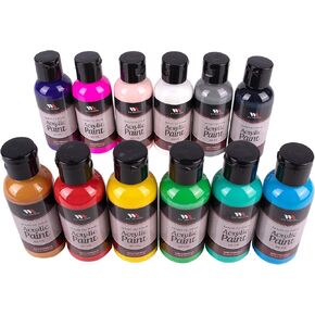 WA Portman 12 PC Ready To Pour Acrylic Pouring Paint Supplies - 2oz/60ml Bottles of Acrylic Pour Paint, Pouring Kit