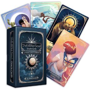 The Wild Soul Oracle Cards - 52 Animal Oracle Cards with Guidebook for Women, Nature Oracle Cards, Oracle Decks Unique, Oracle Cards with Guide Book, Oracle Cards with Meanings On Them