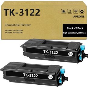 TK3122 TK-3122 Toner Cartridge Compatible for TK-3122 1T02L10US0 for ECOSYS FS-4200DN M3550idn (21500 Pages,Black,2-Pack)