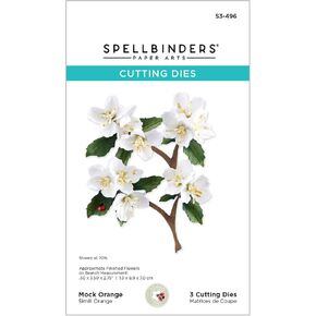 Spellbinders Mock Orange Etched Dies, Metal