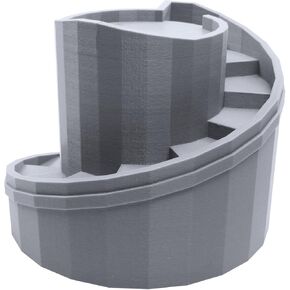 EnderToys Tower with Staircase, Terrain Scenery for Tabletop 28mm Miniatures Wargame, 3D Printed and Paintable