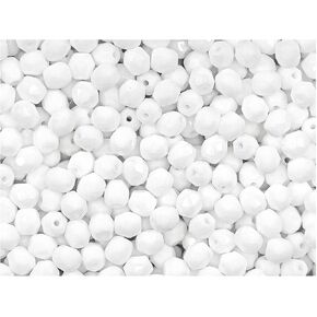 SCARA 600 pcs Czech Glass Beads 0.16 inch (4mm), Bracelet Making Kit, Beads for Bracelets, Bead Kit, Beads for Jewelry Making, Opaque Coral Red