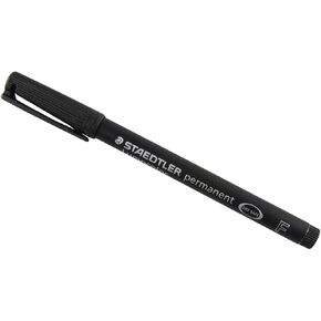 STAEDTLER Lumocolor Black Fine Permanent Marker Pens Pack Of 1 Waterproof Smudge Resistant Quick Dry CD DVD OHP