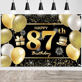 43rd Happy Birthday Banner - Decorations for Men - Party Backdrop