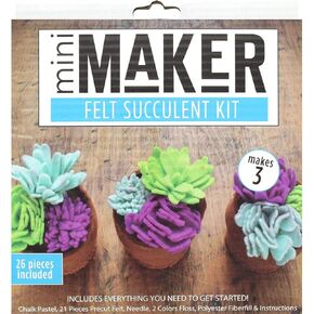 Leisure Arts Mini Maker Felt Kit, Blue