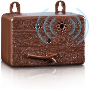 Anti Barking Device for Dogs, Dog Barking Control Devices with 3 Adjustable Levels, 50FT Sonic Barking Deterrents Control Device Dog Barking Silencer Bark Box Outdoor and Indoor Brown
