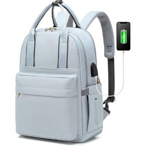 JEEHAN Small Travel Backpack Carry On 15.6 Inch Laptop Bag with USB Port Fashion Waterproof Backpacks Teacher Travel Bags Small Backpack Daypacks