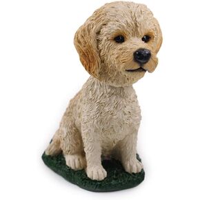 Animal Den Labradoodle Dog Bobblehead Figure for Car Dash Desk Fun Accessory