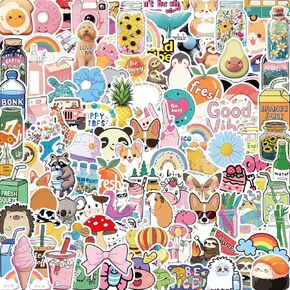 120Pcs Water Bottle Stickers for Kids, Cute Stickers, Kids Stickers Waterproof Aesthetic Vinyl Stickers, Water Bottle Stickers for Kids Teens Girls Adults
