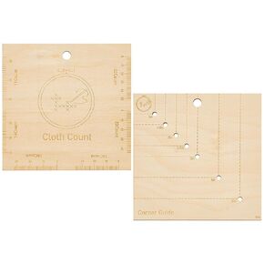 BENECREAT 2Pcs Wooden Sew Corner Gauge, Blanched Almond Template Cross Stitch Corner Sewing Tool for Cross Stitch Embroidery Starting Point Markers