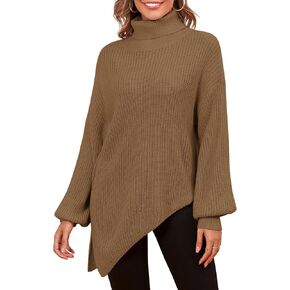 ZAFUL Women Christmas Sweater Oversized Pullover Sweaters Casual Loose Long Sleeve Knit Tops
