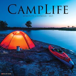 Willow Creek Press CampLife Monthly 2025 Wall Calendar (12" x 12")