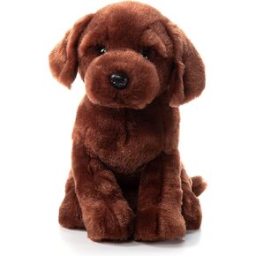 The Petting Zoo Chocolate Lab Dog Stuffed Animal Plushie, Gifts for Kids, Lab Dog Plush Toy 12 inches