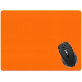 Extra Large (X-Large) Size Non-Slip Rectangle Mousepad, FINCIBO Solid Orange Mouse Pad for Home, Office and Gaming Desk