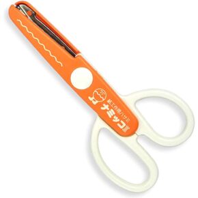 CANARY Kids Craft Scissors for Age 4-8, Extra Safe Decorative Edge Blade [ROUND], Paper Craft Scissors for Preschool and Elementary School Child, Made in JAPAN