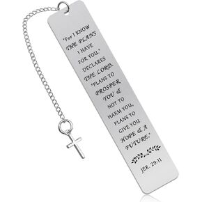 Christian Bookmarks for Women Bible Bookmark Religious Bookmark for Book Lover Baptism Religious Gift for Women Daughter Bible Verse Gift Inspirational Faith Gift First Communion Confirmation Gift