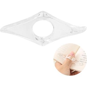 Book Page Holder Thumb Book Holder Ring Book Opener Bookmark Reading Accessories for Teachers Literary Readers (Black)