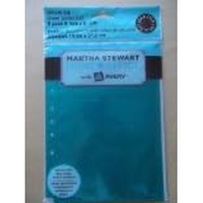 Martha Stewart Home Office™ مع واقيات الأوراق Avery™ Secure-Top™، جيب واحد، أزرق مخضر، 5-1/2 بوصة × 8-1/2 بوصة، عبوة من 5 قطع (14531)