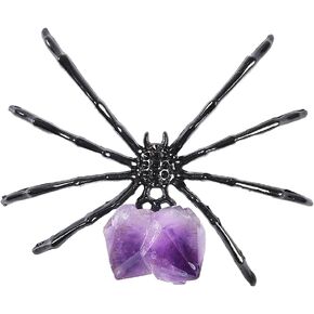 AMOYSTONE Decoration Stone Dragonfly Black Kyanite Electroplated Colorful Dragonfly Alloy Ornament Statue Home Decor Wome Gift