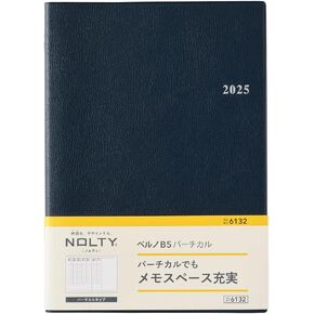 NOLTY Berno B5 Vertical Weekly Planner 2025, Japanese Edition, Navy