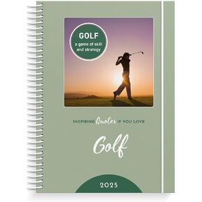 Burde Planner 2025 | Golf Planner | Weekly & Daily Planner | Spiralbound | December 2024 to January 2026 | Hardcover