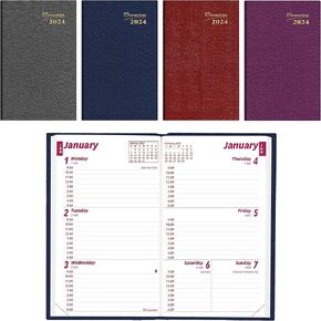 Brownline® 2025 Traditional Weekly Pocket Planner, Appointment Book, 12 Months, January to December, Perfect Binding, 4.75" x 3", Assorted Colors (CB303.ASX-25) in Kuwait