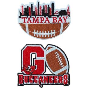 رقعة للكي/الخياطة من City of Tampa Bay On American Football and GO Words، قطعتان
