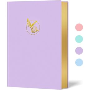 Billtigif Journal for Women, 256 Pages Cute Notebook Lined Journal, Leather Journals for Writing, Suitable for Work, Home and School, 5.7" x 8.3" - Pink