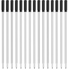 Ballpoint Pen Refills,Black Ink Refills,1mm Medium Tip,Replaceable Pens Refills(15 Pcs)