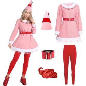 زي HOSEBS The Elf للنساء، زي قزم عيد الميلاد للنساء والفتيات، مجموعة كاملة من أزياء قزم الرجل المتطابقة in Kuwait