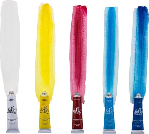 Acrylic Paint, Set of 6, Jewel Tone Colors, Vibrant, Rich Pigment, Non-Toxic, For Beginner Artists in Saudi Arabia