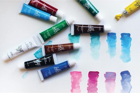 Acrylic Paint, Set of 6, Jewel Tone Colors, Vibrant, Rich Pigment, Non-Toxic, For Beginner Artists in Saudi Arabia