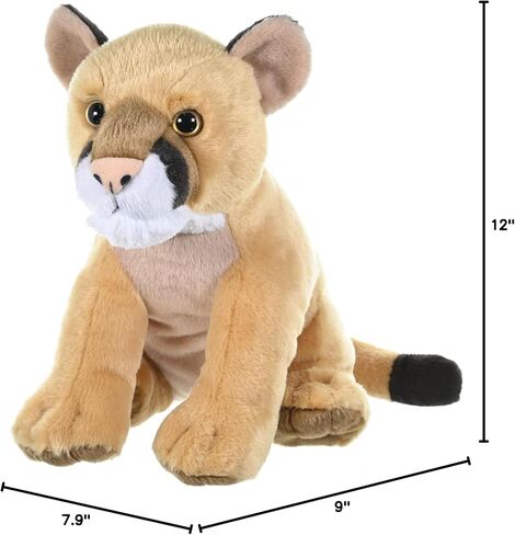 Wild Republic Mountain Lion Plush, Stuffed Animal, Plush Toy, Gifts for Kids, Cuddlekins 12 Inches in Saudi Arabia
