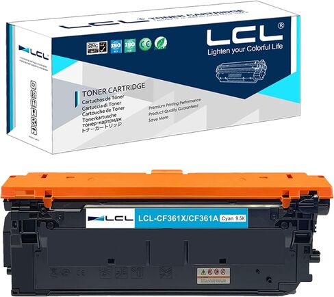 استبدال خرطوشة الحبر المعاد تصنيعها LCL لطابعة HP 508X CF360X 12500 صفحة M553 M577 M552dn M553dn M553n M553x MFP M577Z MFP M577dn MFP M577f MFP M577 M577c (عبوة واحدة باللون الأسود) in Saudi Arabia