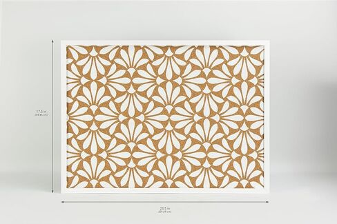 WallPops لوحة الفلين المطبوعة بالزهور باللون الأبيض التجريدي، HB6278 in Kuwait