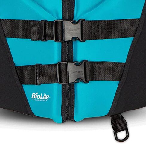 O'Brien Women's Traditional Neoprene USCGA Life Jacket, Aqua, X-Small in Saudi Arabia