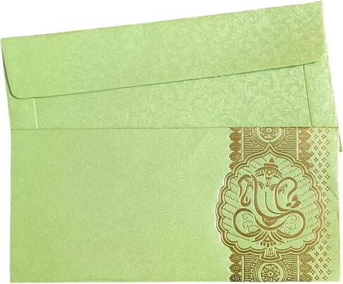 Jhintemetic® - Pack of 25 Matellic 5 Colours of 5 Each Randomly Picked Colourful Designer Shagun Lifafa/Money Gift Envelope with Golden Matellic Royal Tabla for Gifting Money on any occasion in Saudi Arabia