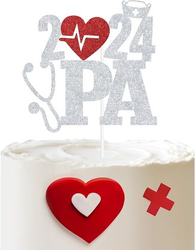 2024 PA Cake Topper، Congrats PA، ديكور مساعد الطبيب، لوازم تزيين حفلات التخرج من مدرسة التمريض الطبي in Kuwait