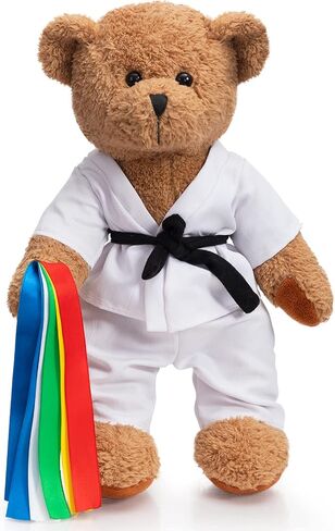 HollyHOME Pajama Bear Stuffed Animal with Clothes Teddy Bear in Bathrobe Plush Toy Birthday Bedtime Gift for Girls 16 inches in Saudi Arabia