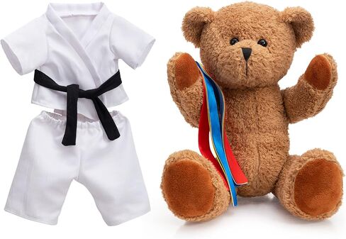 HollyHOME Pajama Bear Stuffed Animal with Clothes Teddy Bear in Bathrobe Plush Toy Birthday Bedtime Gift for Girls 16 inches in Saudi Arabia