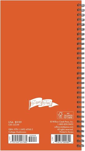 Cottage Mushrooms Academic July 2024 - June 2025 Softcover Weekly Spiral-Bound Planner (3.5" x 6.5") in Saudi Arabia