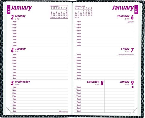 Brownline® 2025 Traditional Weekly Pocket Planner, Appointment Book, 12 Months, January to December, Perfect Binding, 4.75" x 3", Assorted Colors (CB303.ASX-25) in Saudi Arabia