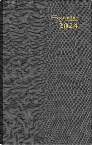 Brownline® 2025 Traditional Weekly Pocket Planner, Appointment Book, 12 Months, January to December, Perfect Binding, 4.75" x 3", Assorted Colors (CB303.ASX-25) in Kuwait