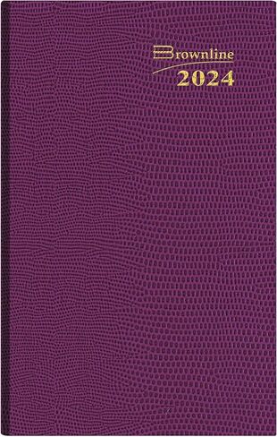 Brownline® 2025 Traditional Weekly Pocket Planner, Appointment Book, 12 Months, January to December, Perfect Binding, 4.75" x 3", Assorted Colors (CB303.ASX-25) in Kuwait