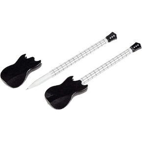 Fun Express Guitar Shaped Pens - Music Classroom Giveaways and Party Favors - VBS Vacation Bible School Supplies/Decor - Set of 12