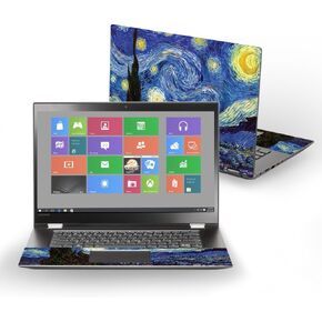MightySkins Skin Compatible with Lenovo Flex 5 15" (2017) - Starry Night | Protective, Durable, and Unique Vinyl Decal wrap Cover | Easy to Apply, Remove, and Change Styles | Made in The USA