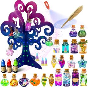 MIROLA KIDS Fairy Potion Kits for Kids, 20 Bottles Potion Kit Magic Mixies, DIY Creative Christmas Decorations Birthday Gifts Craft Kit for Girls and Boys 6 7 8 9 10+