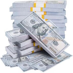 800 Pcs Prop Money Play Movie for Kids Education Learning, Prank Teaching and Parties
